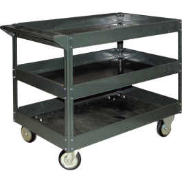 Magnum 330-lb 3-Tray Shop Service Cart - 5" Castors - SC2351