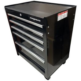 Magnum 5-Drawer Roller Cabinet, 26.5" x 18" x 33" - TBR261833RCB