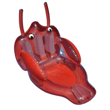 Make a splash with this 58″ Inflatable Red Lobster Swimming Pool Lounge Raft