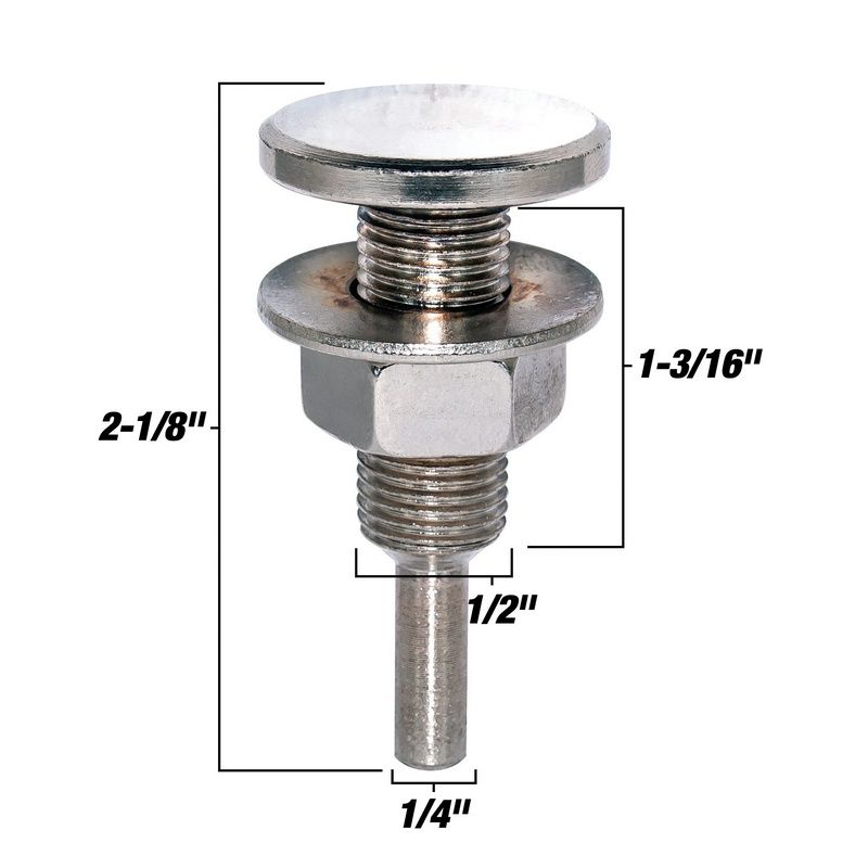 AES Industries Industries 1300 Arbor, 1/2 in Arbor, 1/4 in Shank, 2-1/8 in L