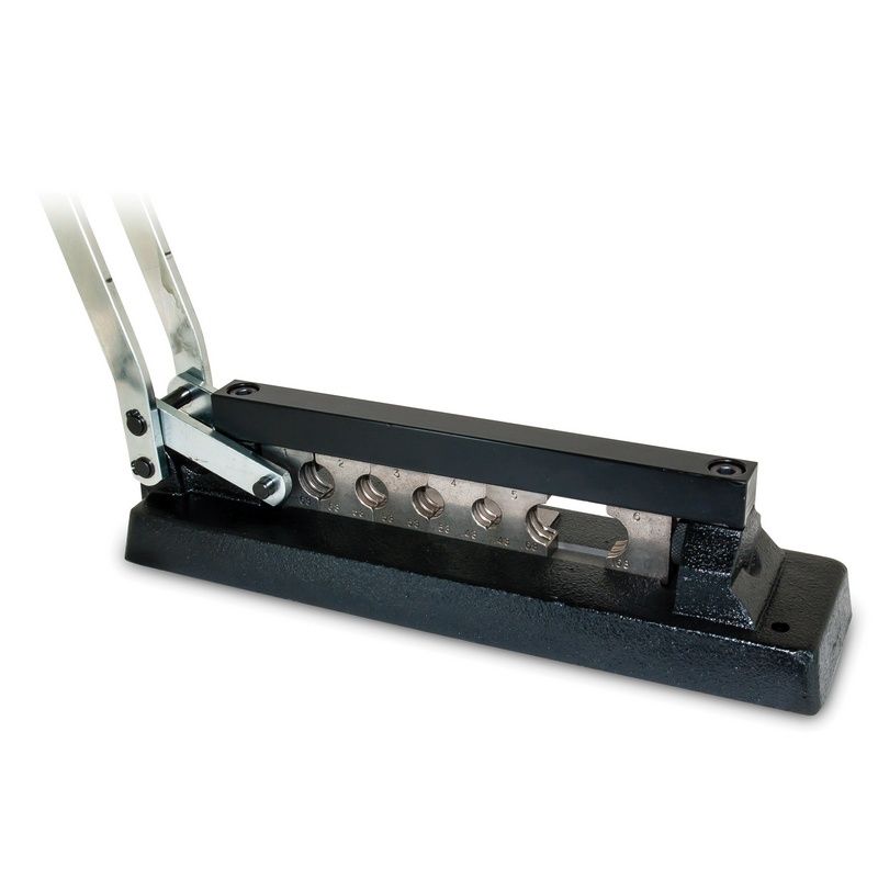 AES Industries 855 Hose Crimper, Steel - fits 1/4 in single braid and 3/8 in double braid air