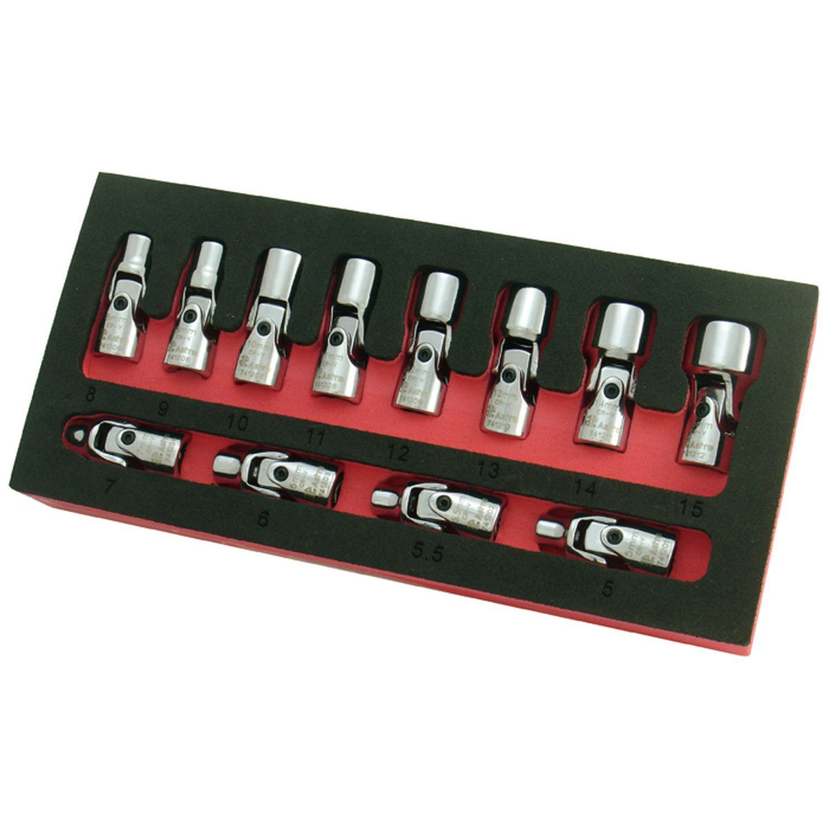 Astro Pneumatic Socket Set, 1/4 In Drive, System Of Measurement: Metric, 6 -Point, 12 -Piece