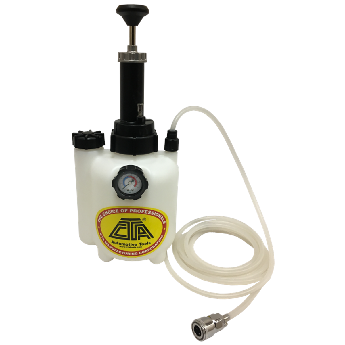 CTA Manufacturing 7015 Pressure Brake Bleeder with 3 L Tank, 0-70 PSI Gauge and