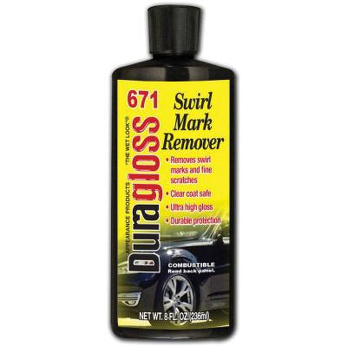 Duragloss Swirl Mark Remover 671 - Sweet 8 Oz Liquid Wax-Polymer Formula
