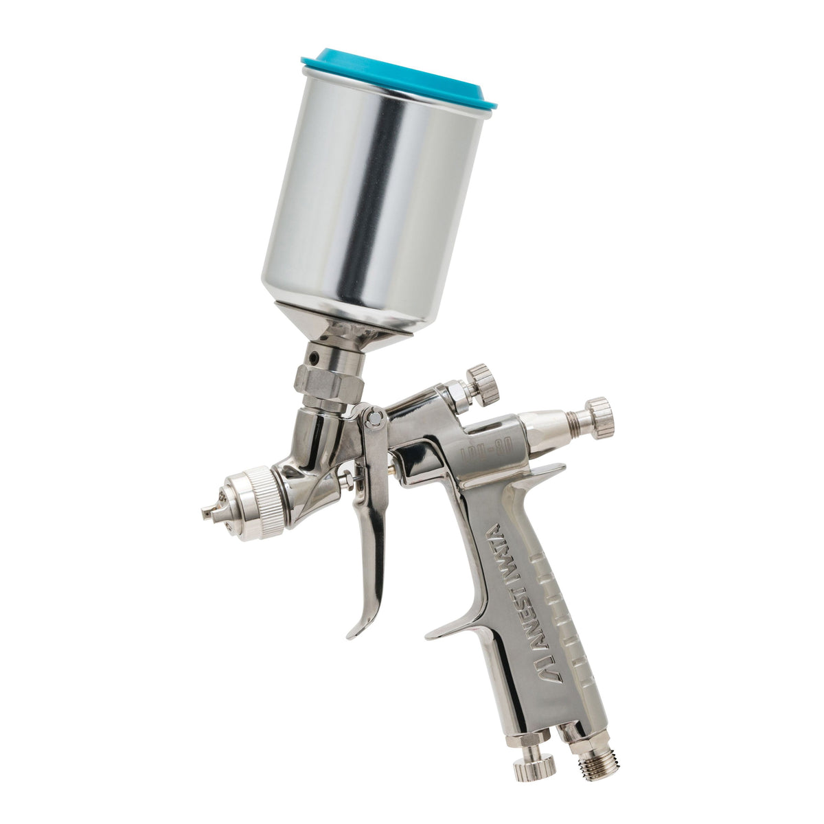 Anest Iwata IWATA 4916 LPH80 Series HVLP Gravity Feed Miniature Spray Gun with Cup, 1 mm Nozzle, 150
