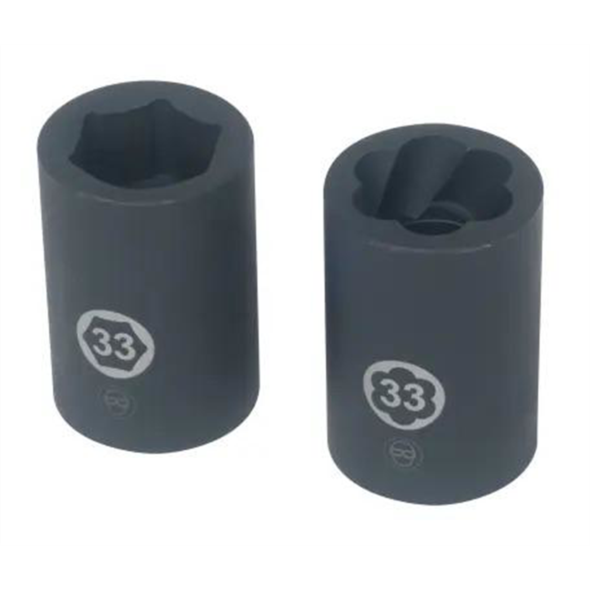 LISLE Truck Lug Nut Socket Set 13550 Hex and Twist 3/4" Square Drive