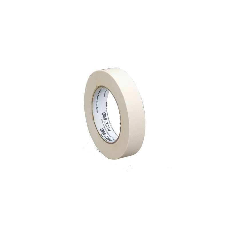 3M 53603 2214 Masking Tape, 50 m L x 24 mm W, 5.4 mil THK, Tan