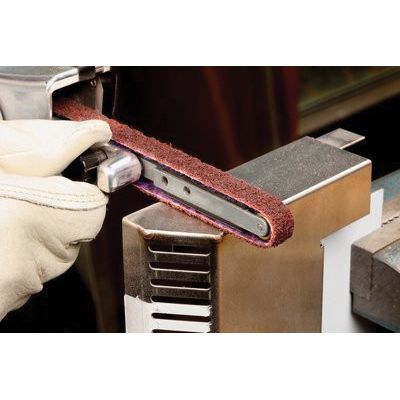 3M Scotch-Brite DF-BL Series Non-Woven Durable Flex Belt 1/2 in x 12 in Medium Maroon, Part 64457