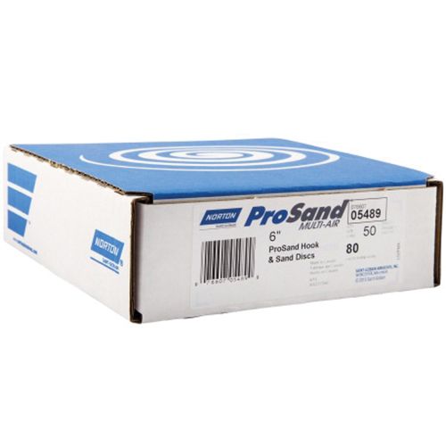 Norton Dryice Multi-Air Cyclonic 07745 NorGrip Sanding Disc 5 in P80 Ceramic Alumina Hook and Loop