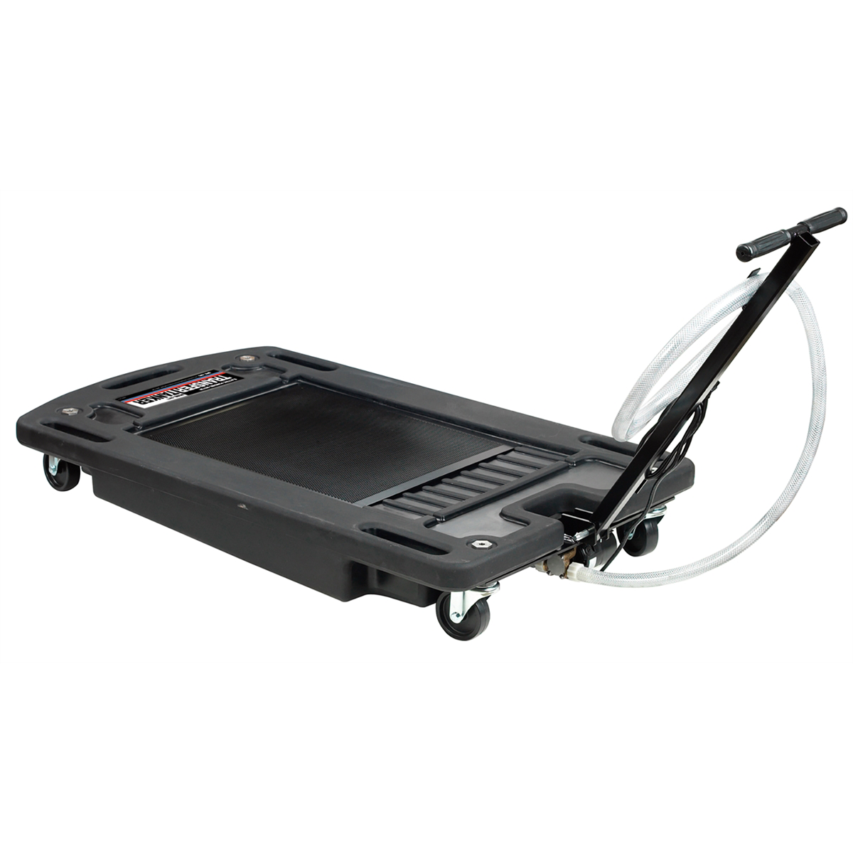 OTC 5077A Transfer Tanker with Electric Pump, Oil Reservoir and 4-in Free-Rolling Casters