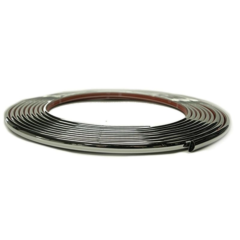 Protekto Trim Half Round Wheel Well Molding 37-630, 20 ft Chrome, 3/8 in Width, Reel with Film