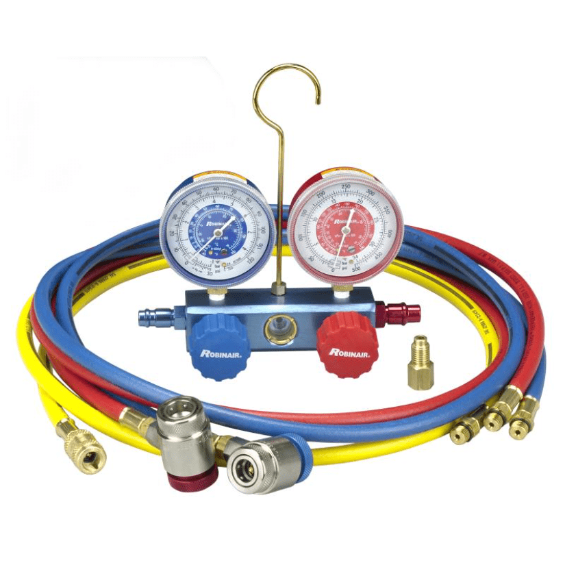 Robinair 41234 R-1234yf Manifold and Hose Set for diagnosing new refrigerant systems