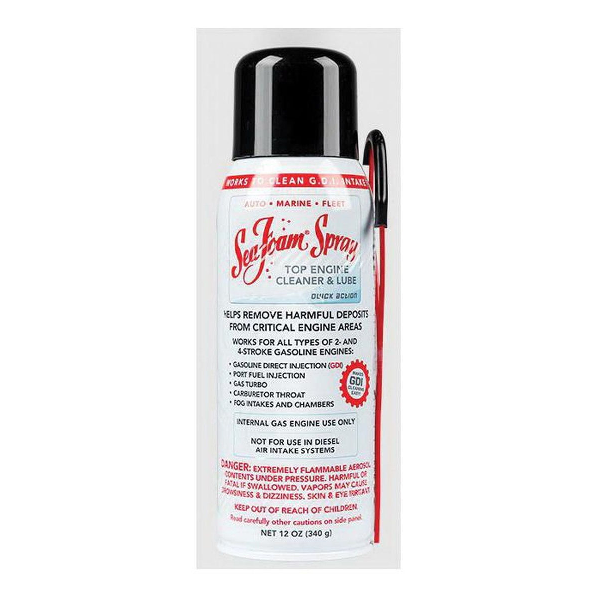 Sea Foam SS14 Engine Cleaner and Lube 12 Oz Spray Can, Colorless Liquid