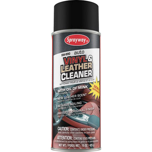 Sprayway 990 Vinyl Leather Cleaner 16 oz Hazy White Liquid Can