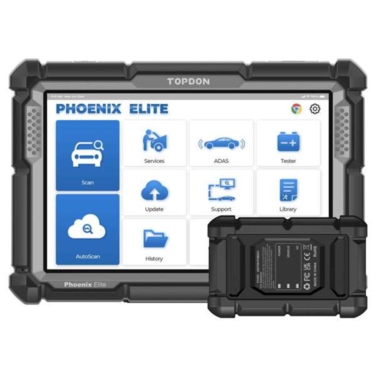 Topdon PXELITE Phoenix Elite 10.1" OE-Level Scan Tool featuring Cloud Programming, CAN-FD and