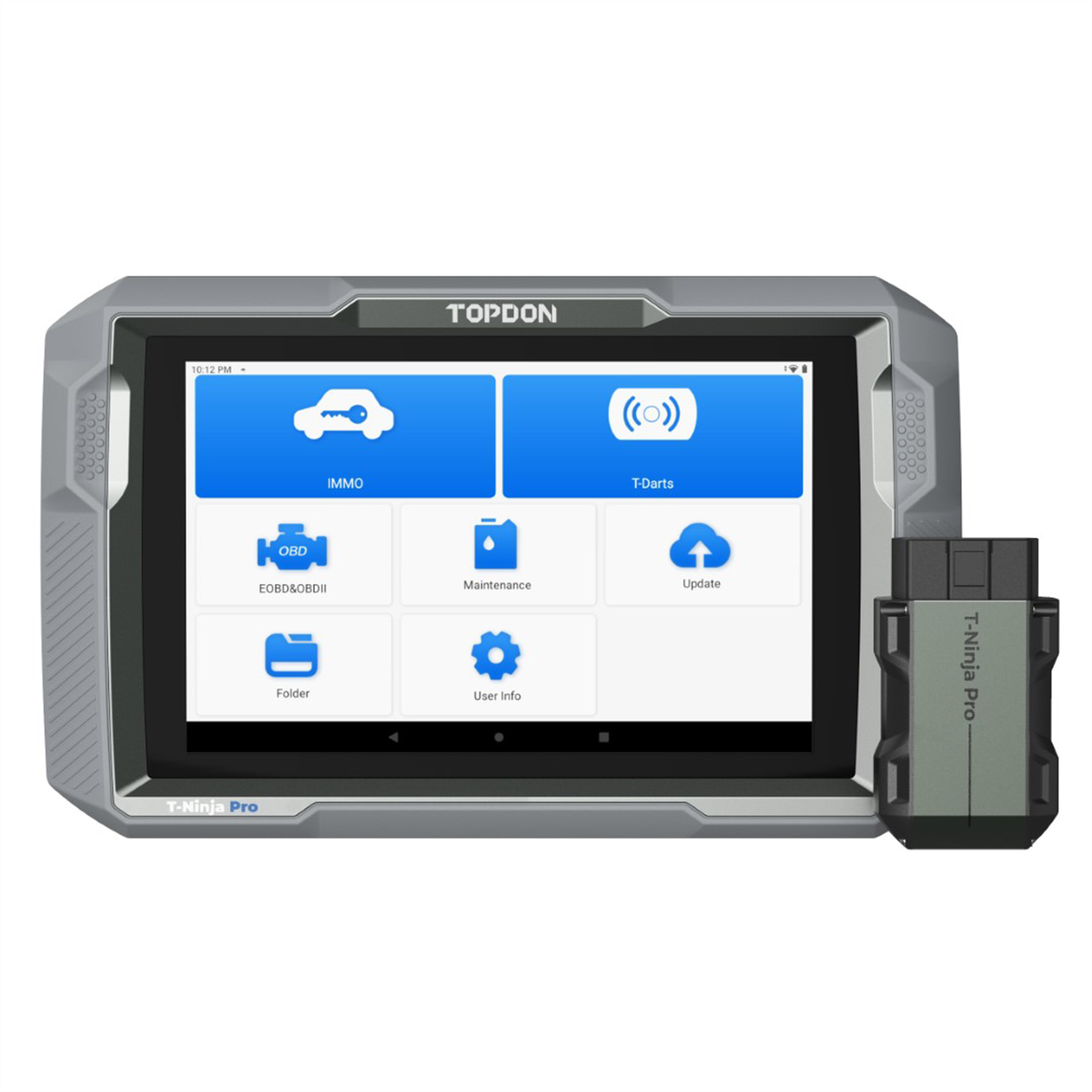 Topdon TNPRO T-Ninja Pro 8-Inch Tablet Key Programming Tool with PIN Reading and OBD2 Functions