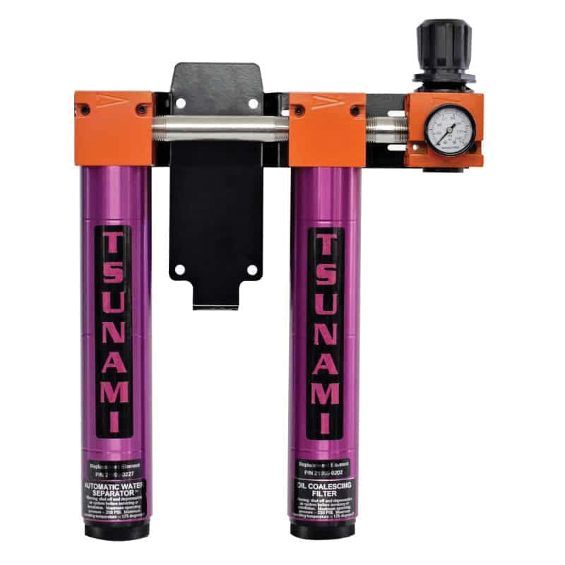 Tsunami 21999-0253 #4 Compressed Air System Filter Pack with Water Separator, Oil Coalescer