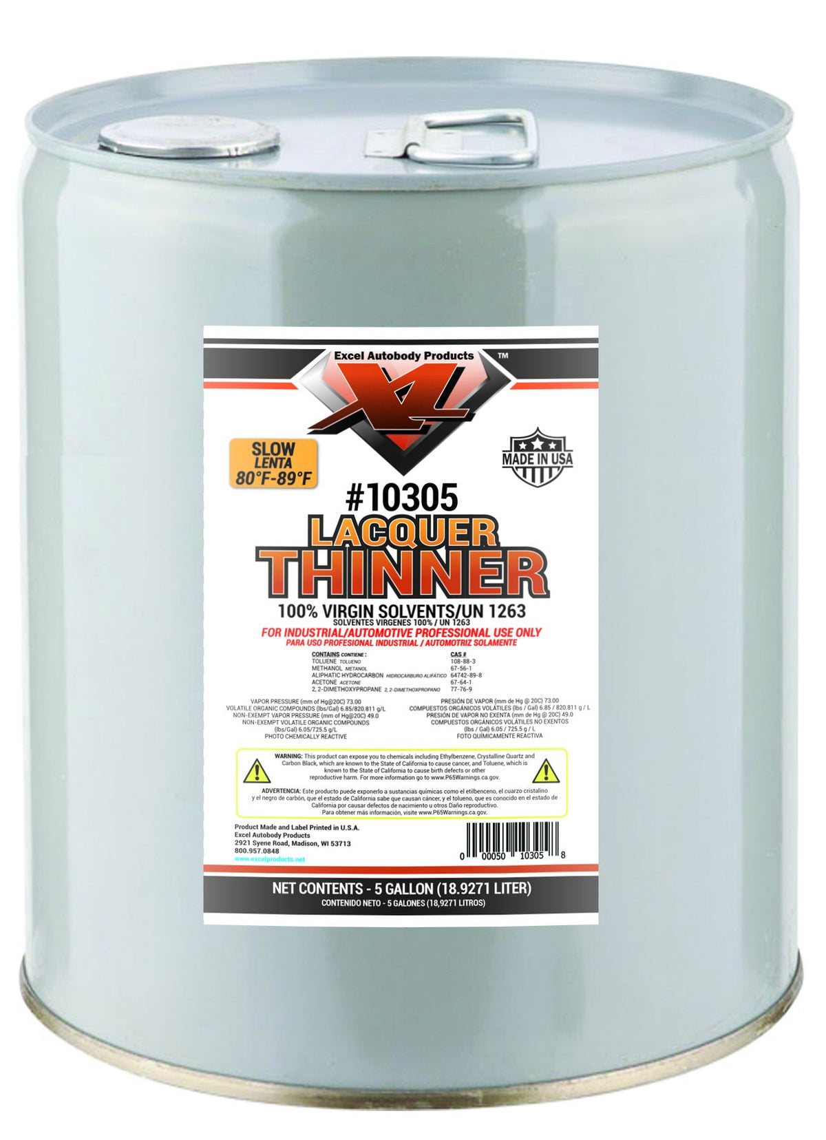 X-L LACQUER THINNER 5GAL