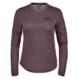 Milwaukee F552P-L Women's FREEFLEX Gray Hybrid Long Sleeve Tee - Large