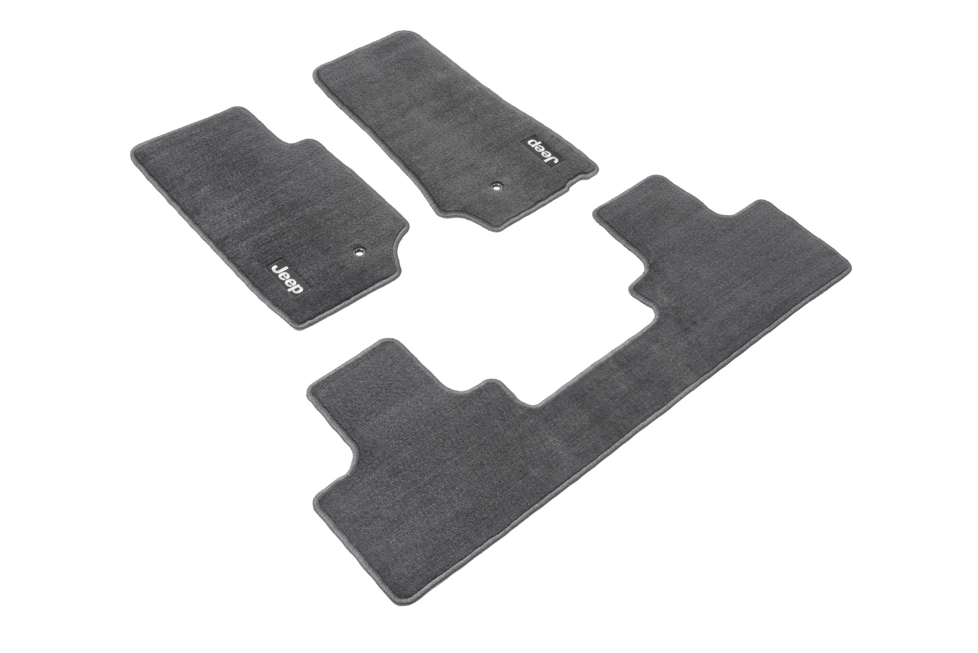 Mopar 82209495AC Carpet Floor Mats in Slate Gray for 07-13 Jeep Wrangler Unlimited JK 4 Door