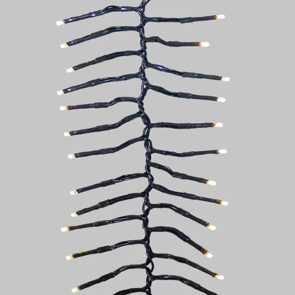 Set of 600 Multi-Colored Christmas Decoration Led Cluster Lights – Green Wire