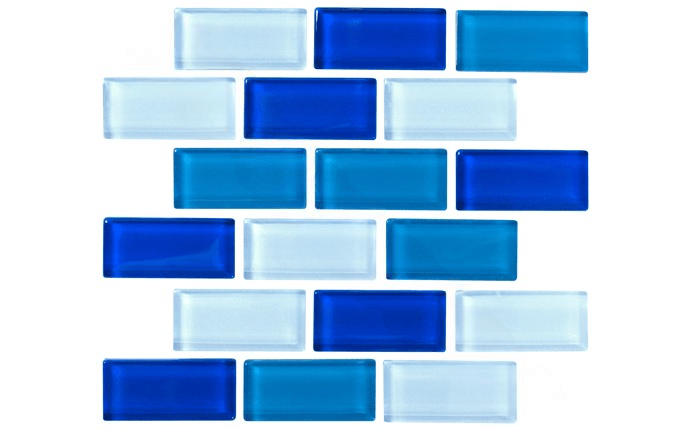 NPT KEYS-BLUE BL1X2 1″ x 2″Keys Tile Blue Blend