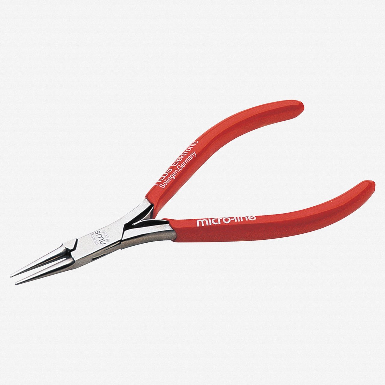 NWS 4.25" Micro Round Nose Pliers - MicroFinish - Plastic Grip