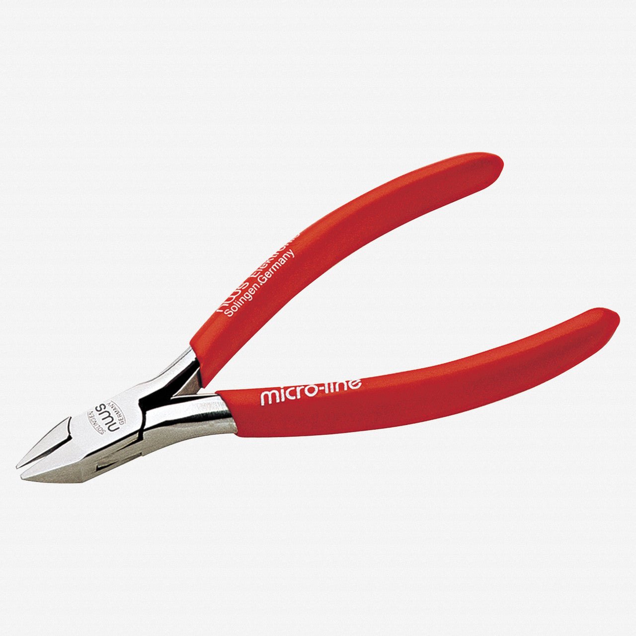 NWS 4.25" Micro Side Cutter - Slim Head - Flush Cut - MicroFinish - Plastic Grip
