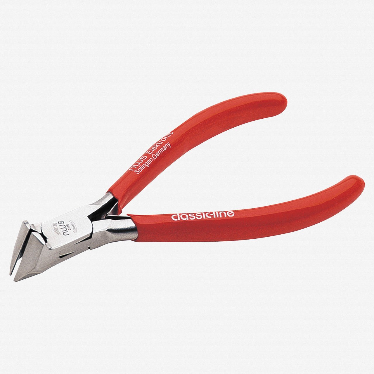 NWS 4.5" Oblique End Cutter - Flush Cut - MicroFinish - Plastic Grip
