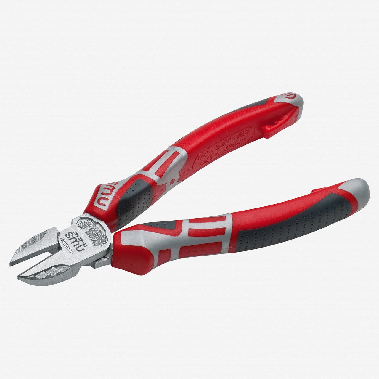 NWS 7" Side Cutter - Matte Chromium - SoftGripp, Tethered Attachment