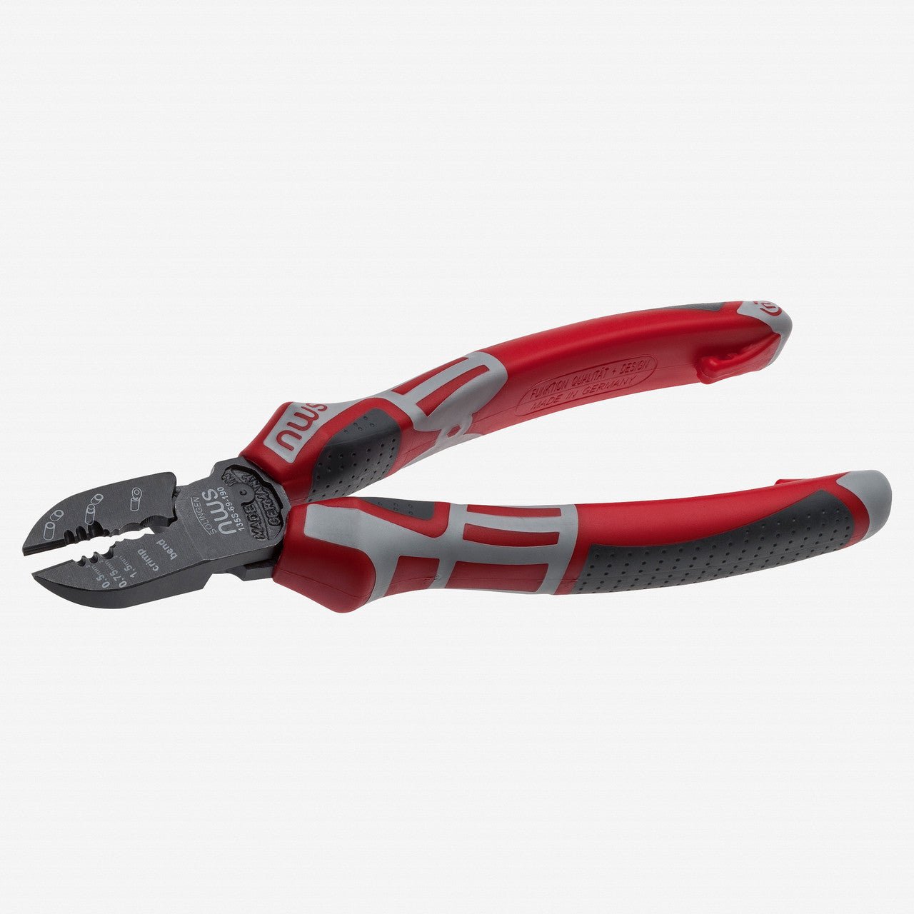 NWS 7.5" Universal Side Cutter for vehicle electronic- TitanFinish - SoftGripp, Tethered Attachment
