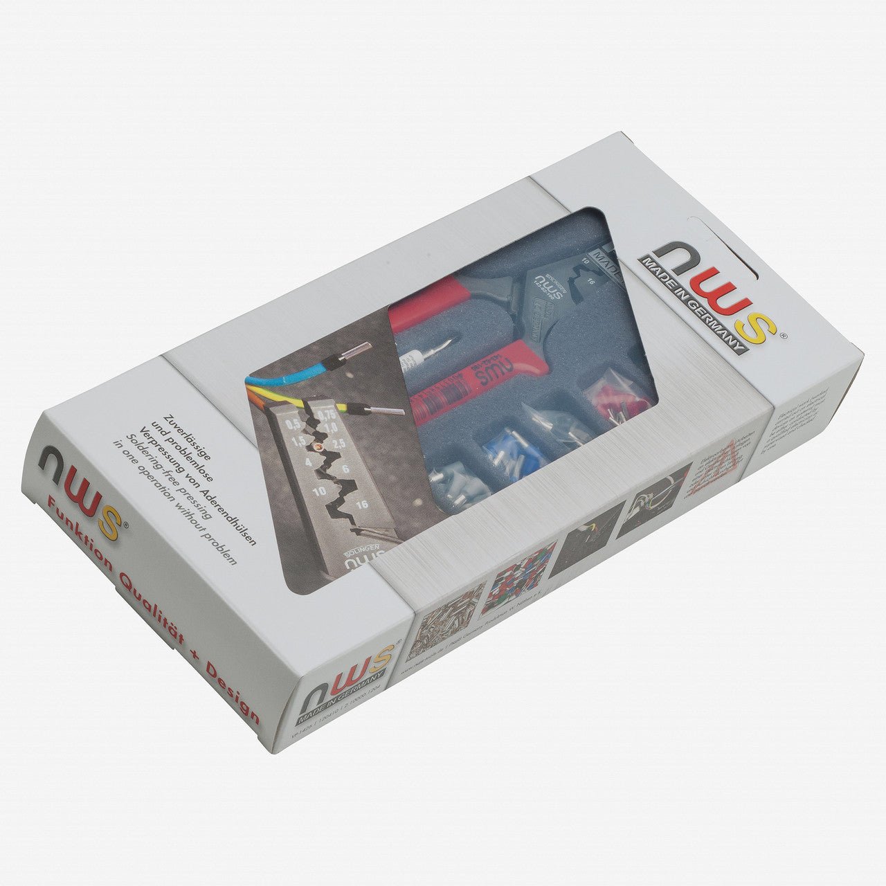 NWS Crimping Pliers and End-Sleeves Assortment with Case (150 piece)