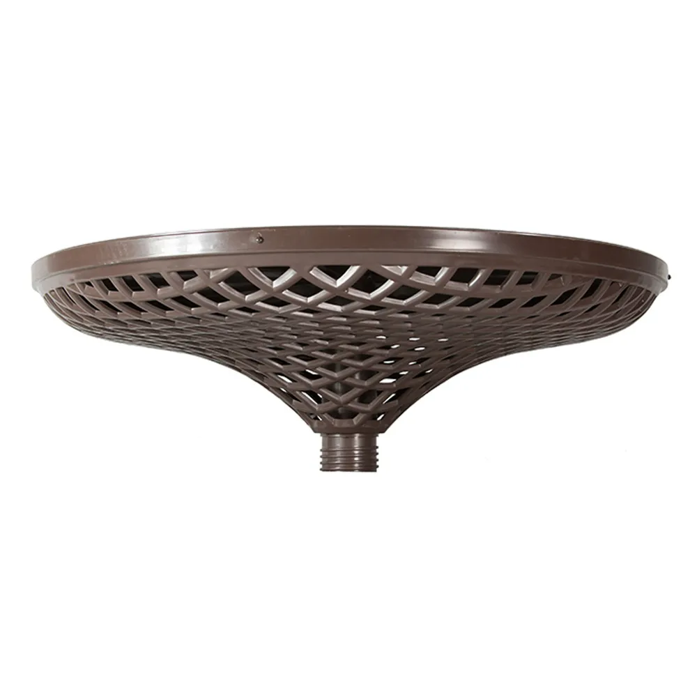 23″ Outdoor Patio Tahitian Adjustable Butler Umbrella Table – Mocha Brown