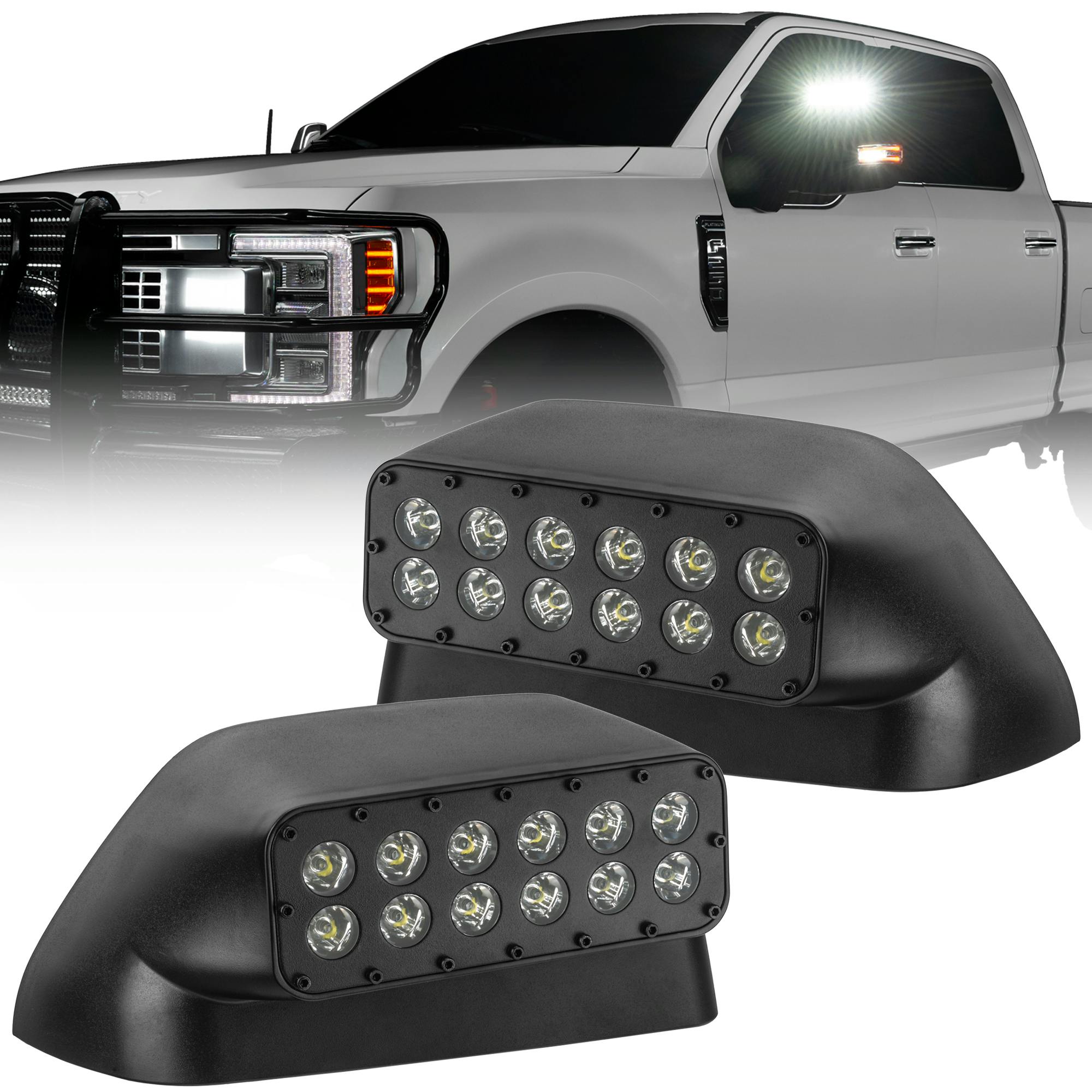 Oracle Lighting 5908-001 2017-2025 Ford F-250/350 Superduty LED Off-Road Side Mirror Ditch Lights - 6000K