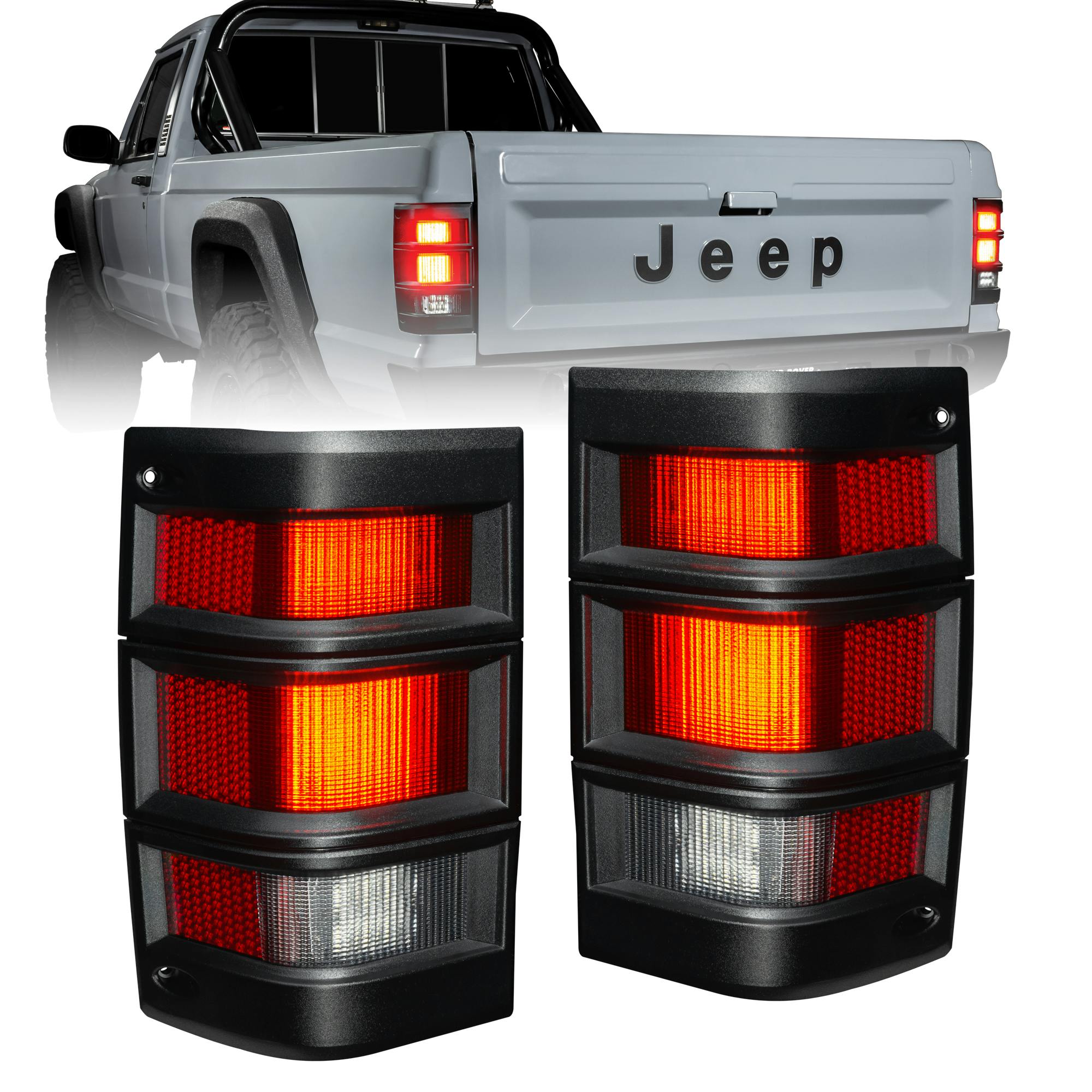 Oracle Lighting 5909-003 Jeep Comanche MJ LED Tail Lights - Standard Lens - Red
