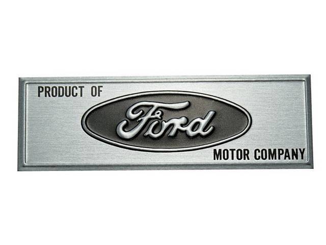 Door Scuff Plate Insert Emblem, Product Of Ford Motor Company