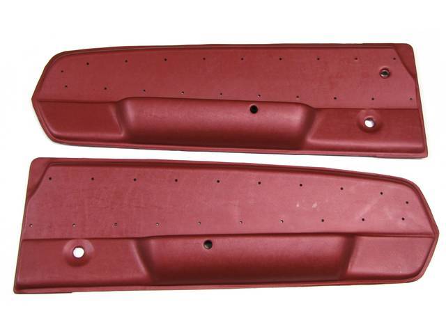 Deluxe Door Panels, Dark Red (Maroon)