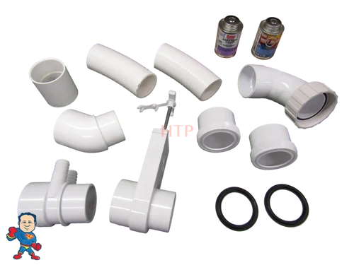 Plumbing Retrofit Kit for Dr Wellness & Water’s Edge – ET-H3000/ET-H4000 Remote Heater Conversion
