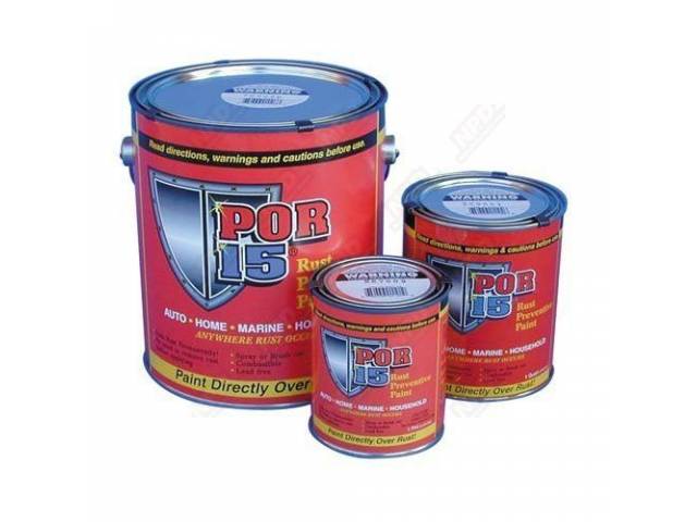 POR-15 Rust Preventive Coating, Clear Gloss, quart, use as step 3 of the 3-step Rust Prevention System