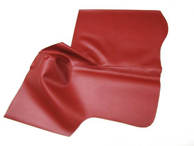 Quarter Trim Panel Upholstery, Bright Red