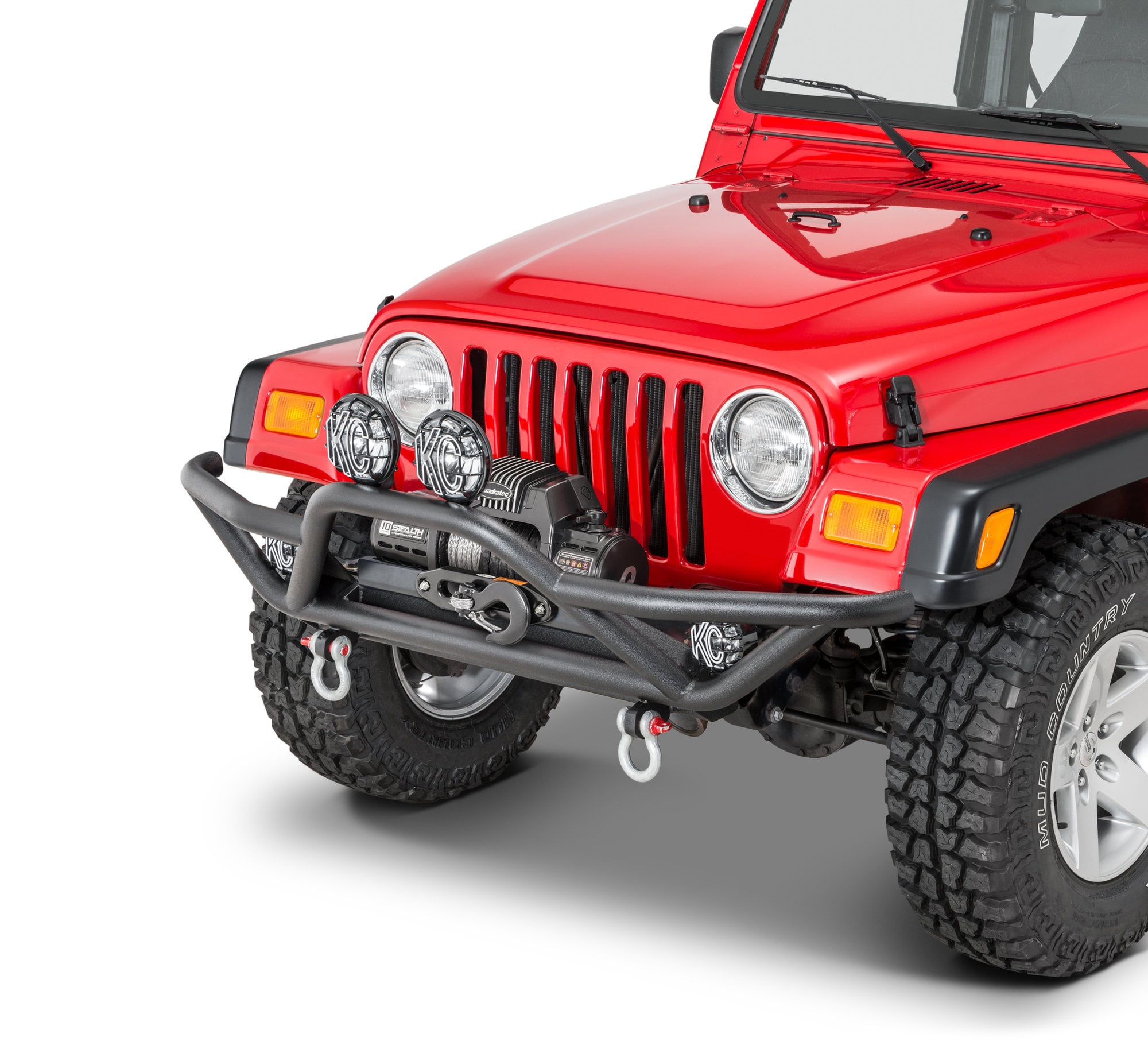 Quadratec QRC Front Bumper for 87-06 Jeep Wrangler YJ, TJ & Unlimited