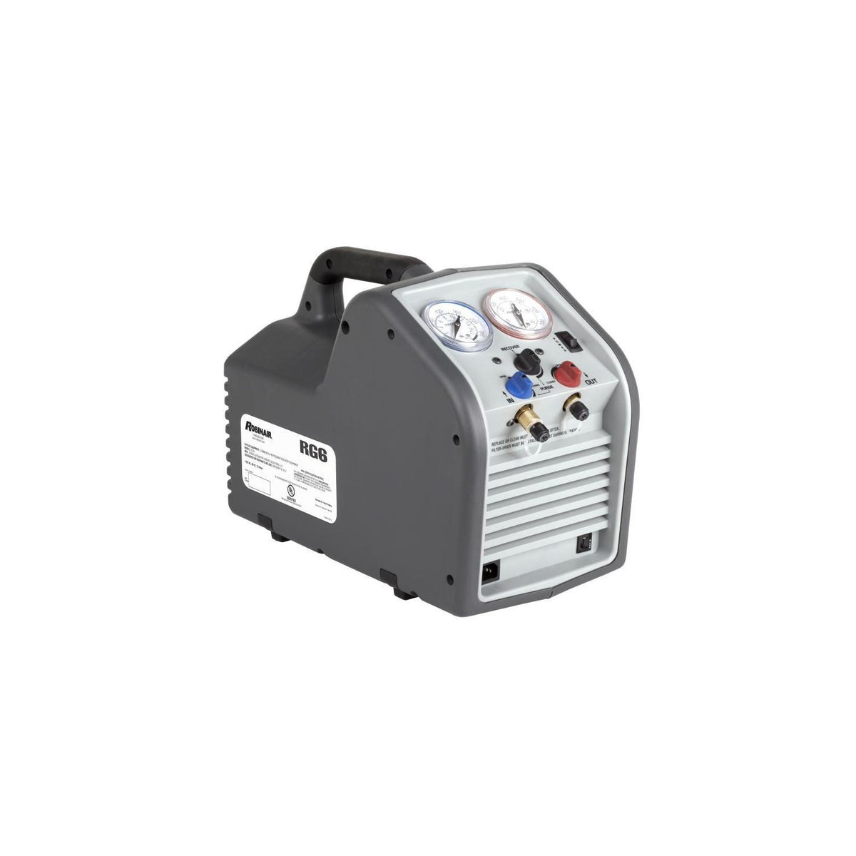 Robinair RG6 Portable Refrigerant Recovery Machine Fast Recovery