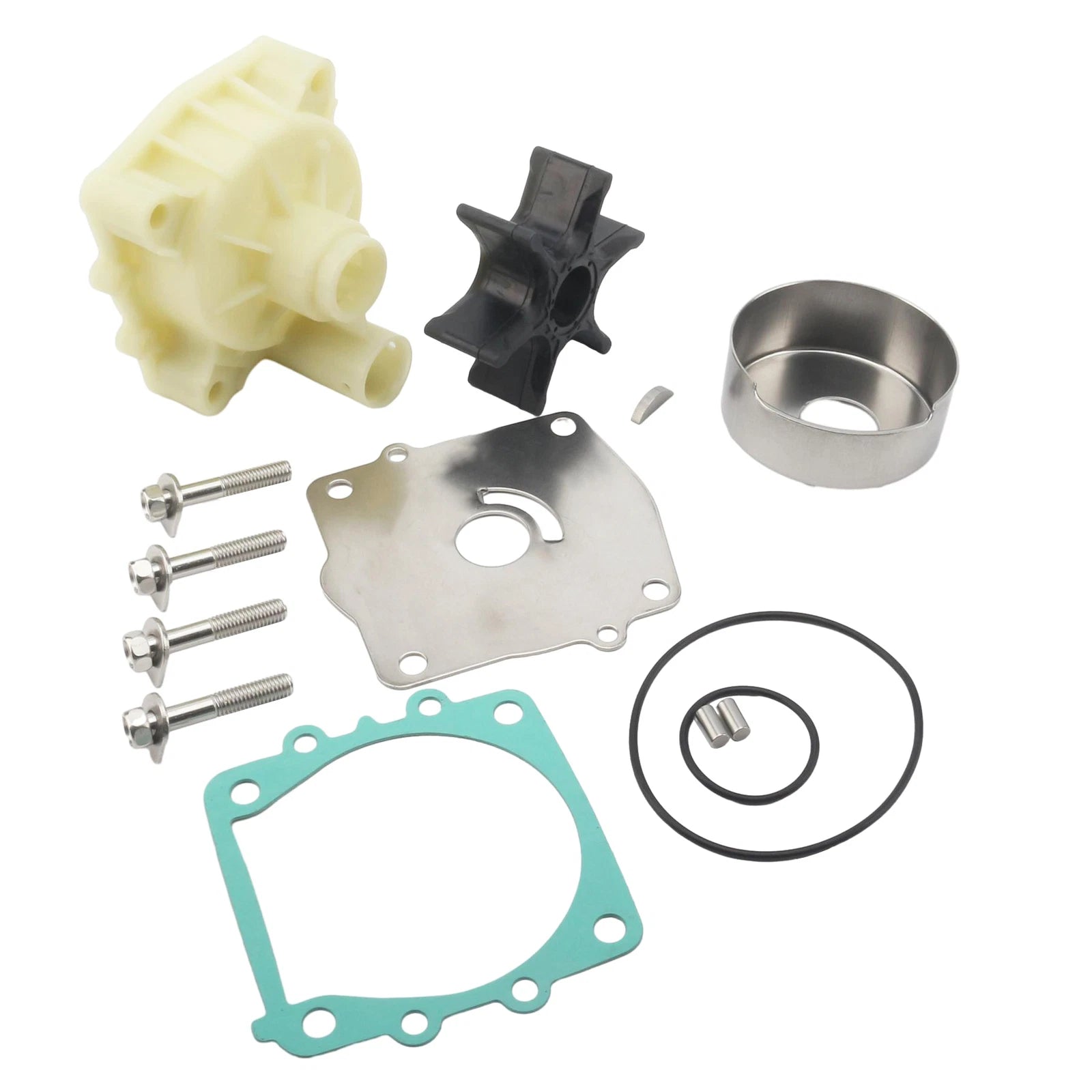 Water Pump Impeller Repair Kit for Yamaha Outboard 6N6-W0078-01 6N6-W0078-02-00