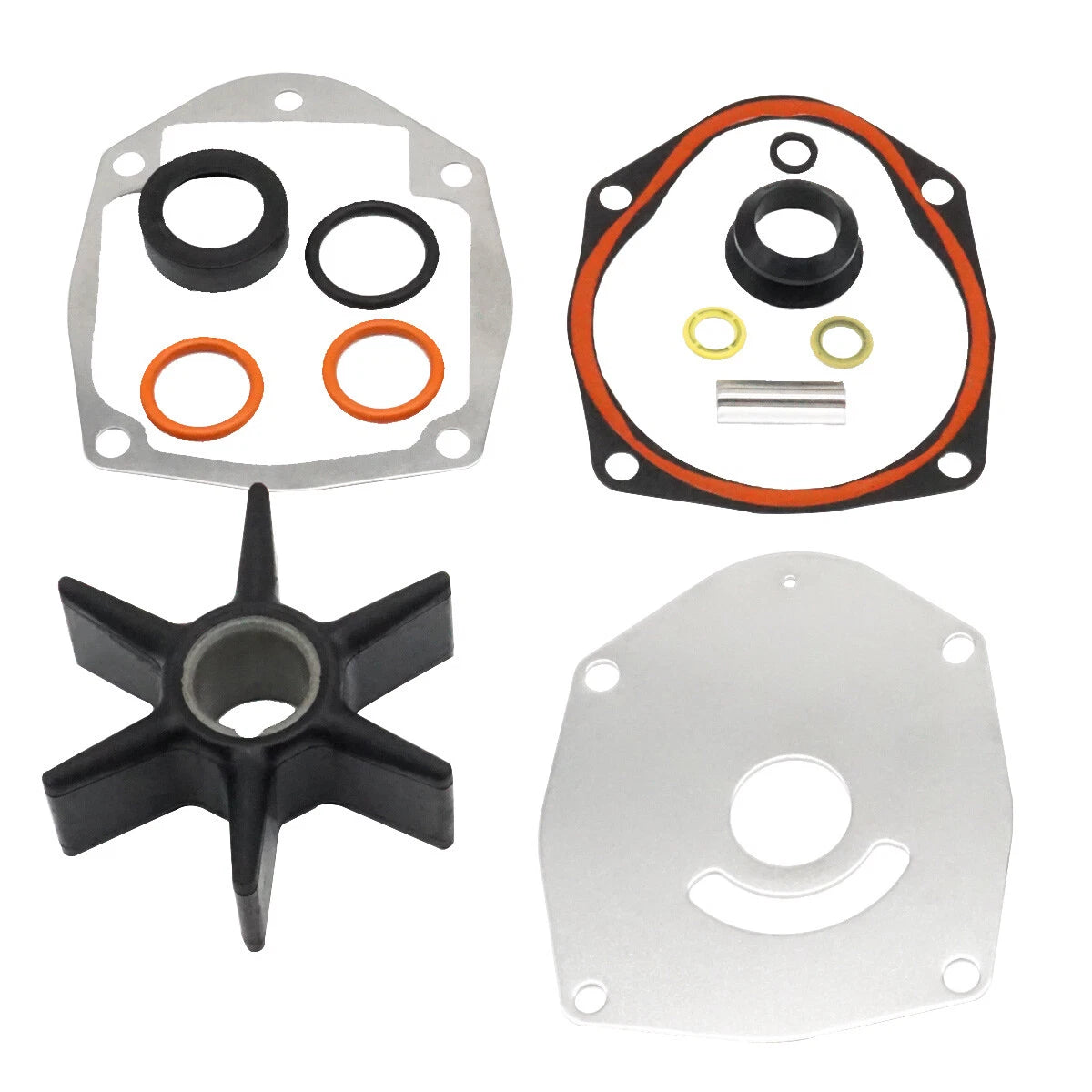 Water Pump Impeller Kit for Mercury 4-Str 75 80 90 100 HP Outboard (1975–2023) 47-8M0100526