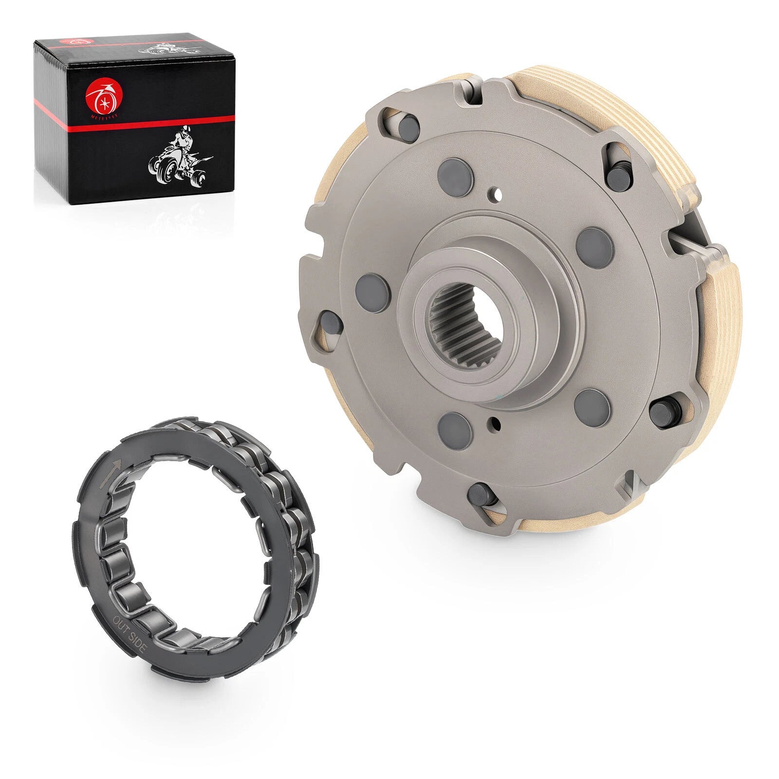 Wet Clutch Centrifugal Carrier & One Way Clutch Bearing for Honda FourTrax 300 (1988–2000)