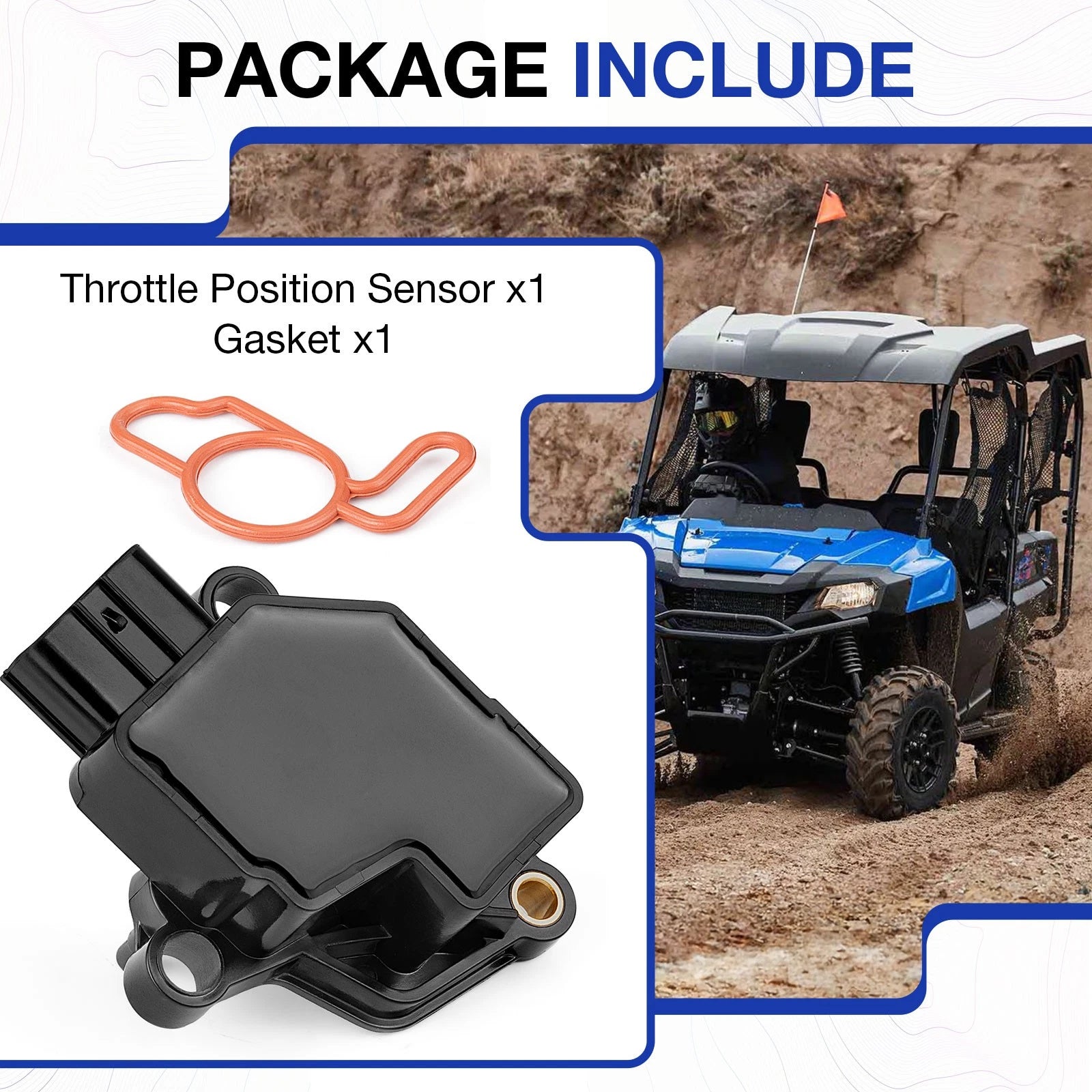 Throttle Body Sensor for Honda Foreman Rubicon 500 TRX500FA (2015–2019)