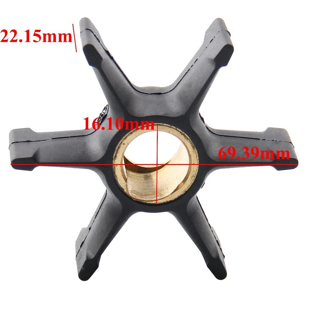 Water Pump Impeller for Johnson Evinrude Outboard Motor (35-55 HP) 18-3368 396809