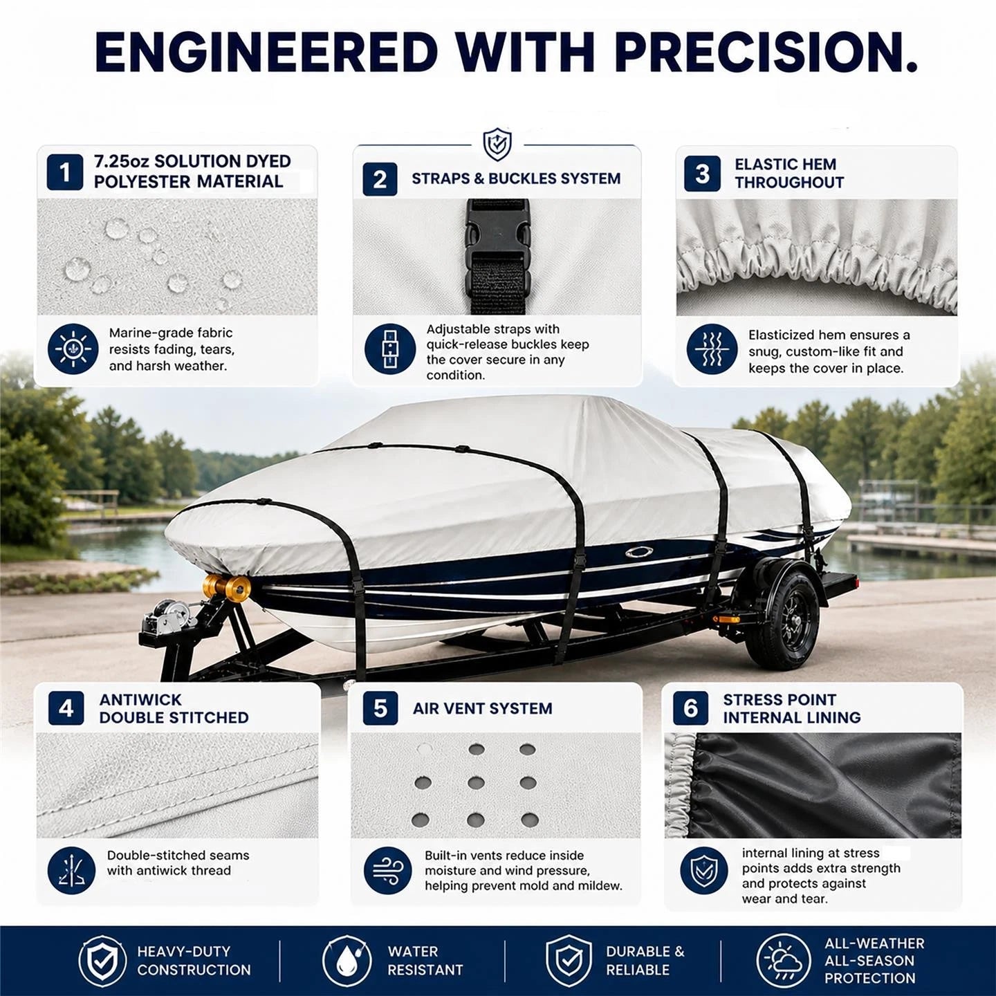 Heavy-Duty Boat Cover for Sea-Doo Sportster LE LT (2001–2006)
