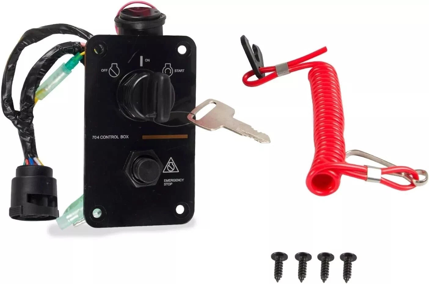 Single Key Switch Panel for Yamaha Outboard (704-82570-11-00, 704-82570-12-00)