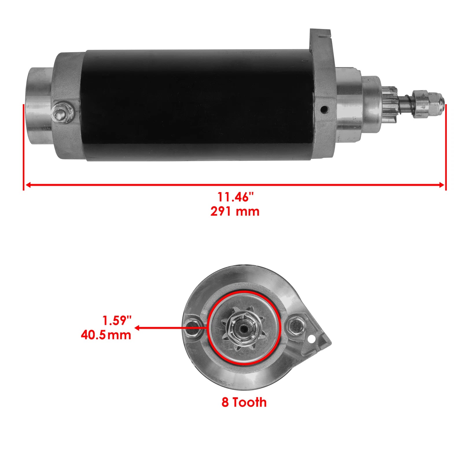 Starter for Mercury 150 150Hp 150Elpt XR2 XR4 1880 (1981–1991) Marine